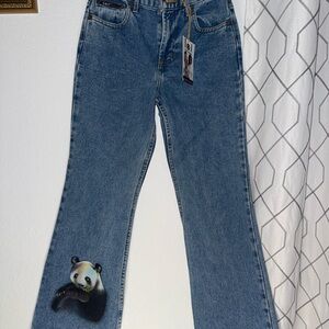 LEI Blue Flare Jeans with Panda Design